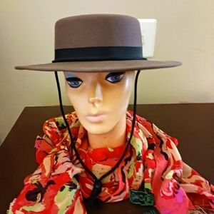 Stylish Brown Hat with Black Band